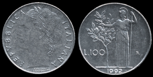 100 Lire 1992